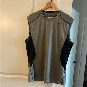 Nike Gray and Black Tank Top